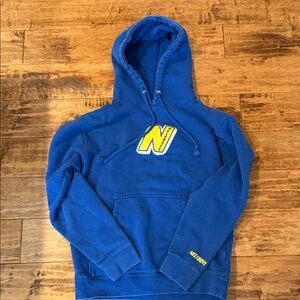 Blue Full Send Nelkboys Hoodie. Adult Small